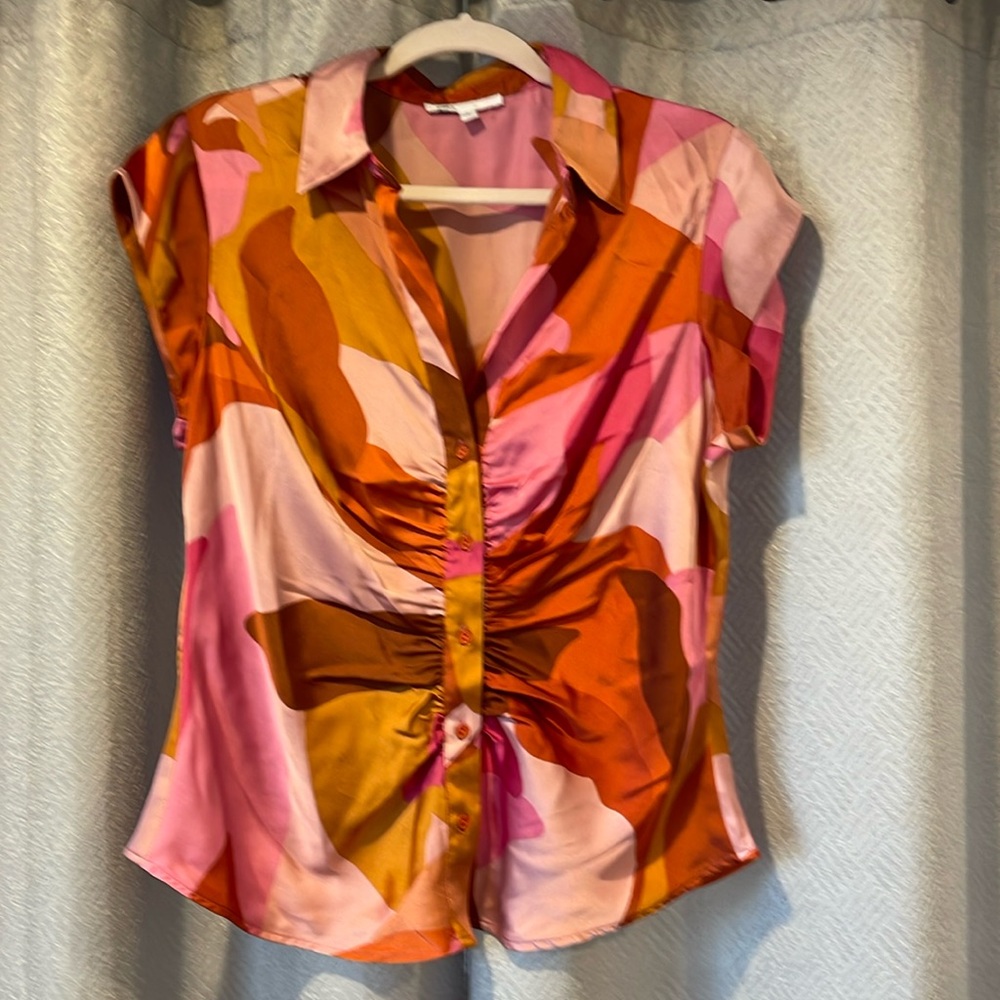 Beautiful pattern silky top